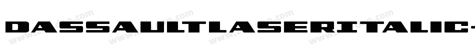 DassaultLaserItalic-X6Bd字体转换