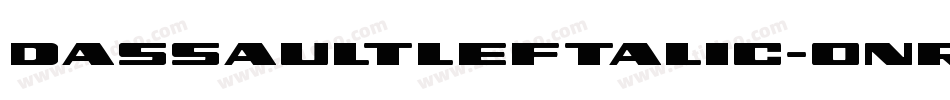 DassaultLeftalic-onr0字体转换
