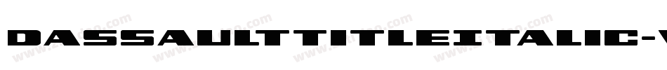 DassaultTitleItalic-vM4A字体转换