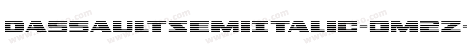 DassaultSemiItalic-0M2z字体转换