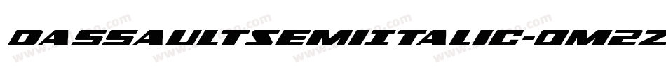 DassaultSemiItalic-0M2z字体转换