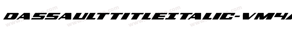 DassaultTitleItalic-vM4A字体转换