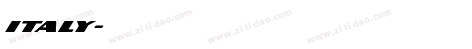 italy字体转换