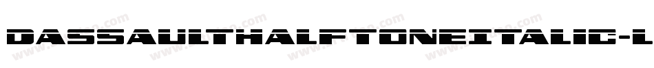 DassaultHalftoneItalic-L6eZ字体转换