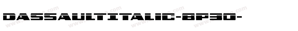 DassaultItalic-8P30字体转换
