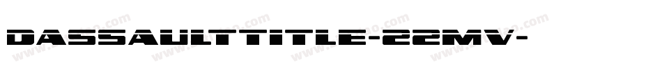 DassaultTitle-22mv字体转换