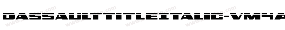 DassaultTitleItalic-vM4A字体转换