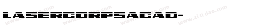 lasercorpsacad字体转换