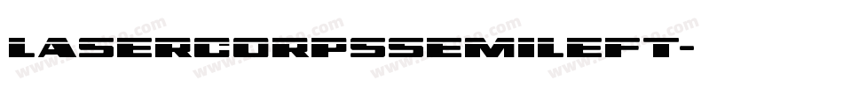 lasercorpssemileft字体转换