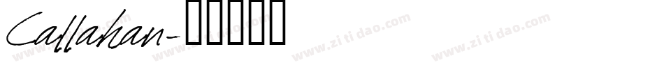 Callahan字体转换