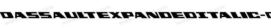 DassaultExpandedItalic-O63P字体转换