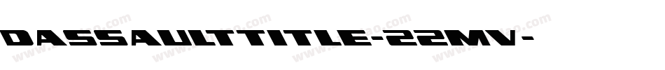 DassaultTitle-22mv字体转换