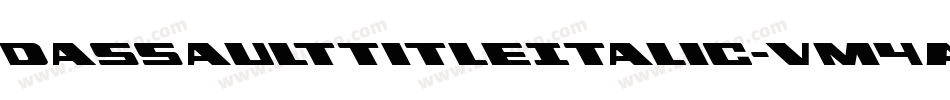 DassaultTitleItalic-vM4A字体转换
