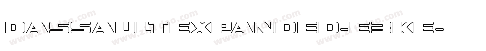 DassaultExpanded-E3Ke字体转换