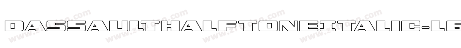 DassaultHalftoneItalic-L6eZ字体转换