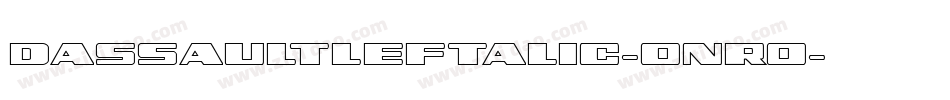 DassaultLeftalic-onr0字体转换