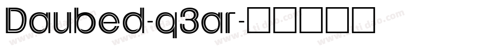 Daubed-q3ar字体转换