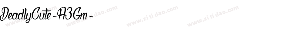 DeadlyCute-A3Gm字体转换