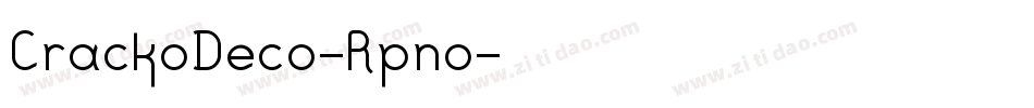 CrackoDeco-Rpno字体转换