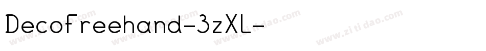 DecoFreehand-3zXL字体转换