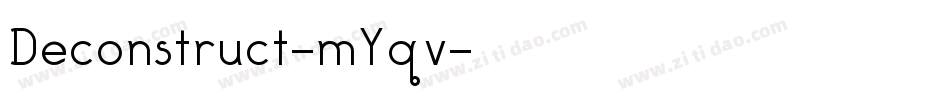 Deconstruct-mYqv字体转换