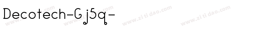 Decotech-Gj5q字体转换