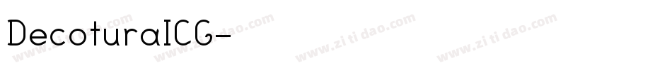 DecoturaICG字体转换