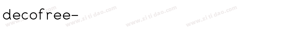 decofree字体转换