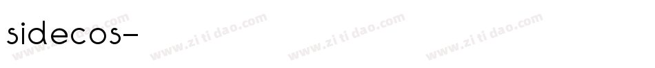 sidecos字体转换