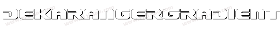 DekarangerGradientItalic-yz82字体转换