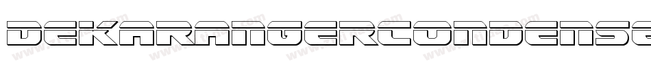 DekarangerCondensed-r6R8字体转换