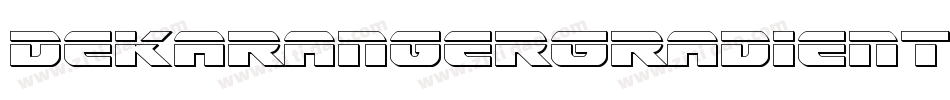 DekarangerGradient-63oo字体转换