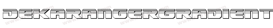 DekarangerGradientItalic-yz82字体转换