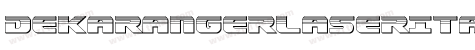 DekarangerLaserItalic-wzMP字体转换