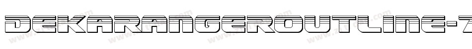 DekarangerOutline-7xZw字体转换