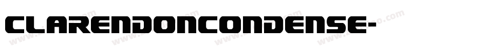 ClarendonCondense字体转换