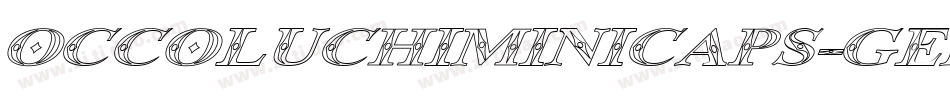 OccoluchiMinicaps-gEm3字体转换