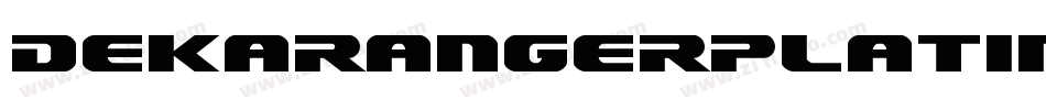 DekarangerPlatinumItalic-B8zG字体转换