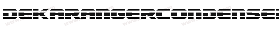 DekarangerCondensedItalic-MPMB字体转换