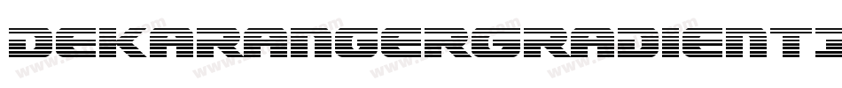 DekarangerGradientItalic-yz82字体转换