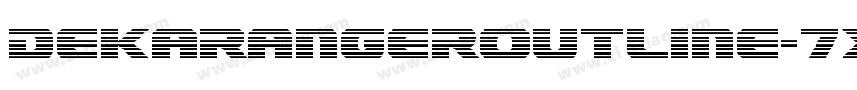 DekarangerOutline-7xZw字体转换