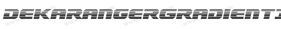 DekarangerGradientItalic-yz82字体转换