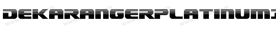 DekarangerPlatinumItalic-B8zG字体转换
