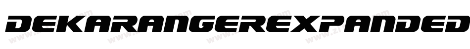 DekarangerExpanded-KmYZ字体转换