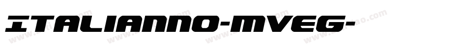 Italianno-mVEG字体转换