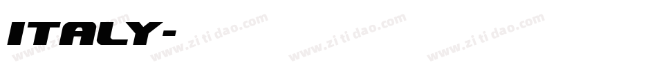 italy字体转换
