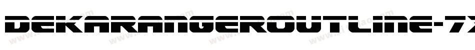 DekarangerOutline-7xZw字体转换