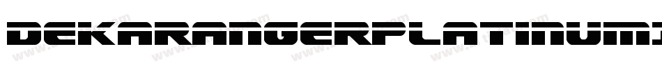 DekarangerPlatinumItalic-B8zG字体转换
