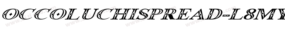 OccoluchiSpread-L8my字体转换