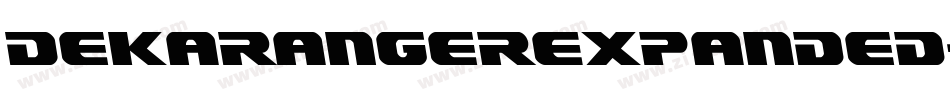 DekarangerExpanded-KmYZ字体转换